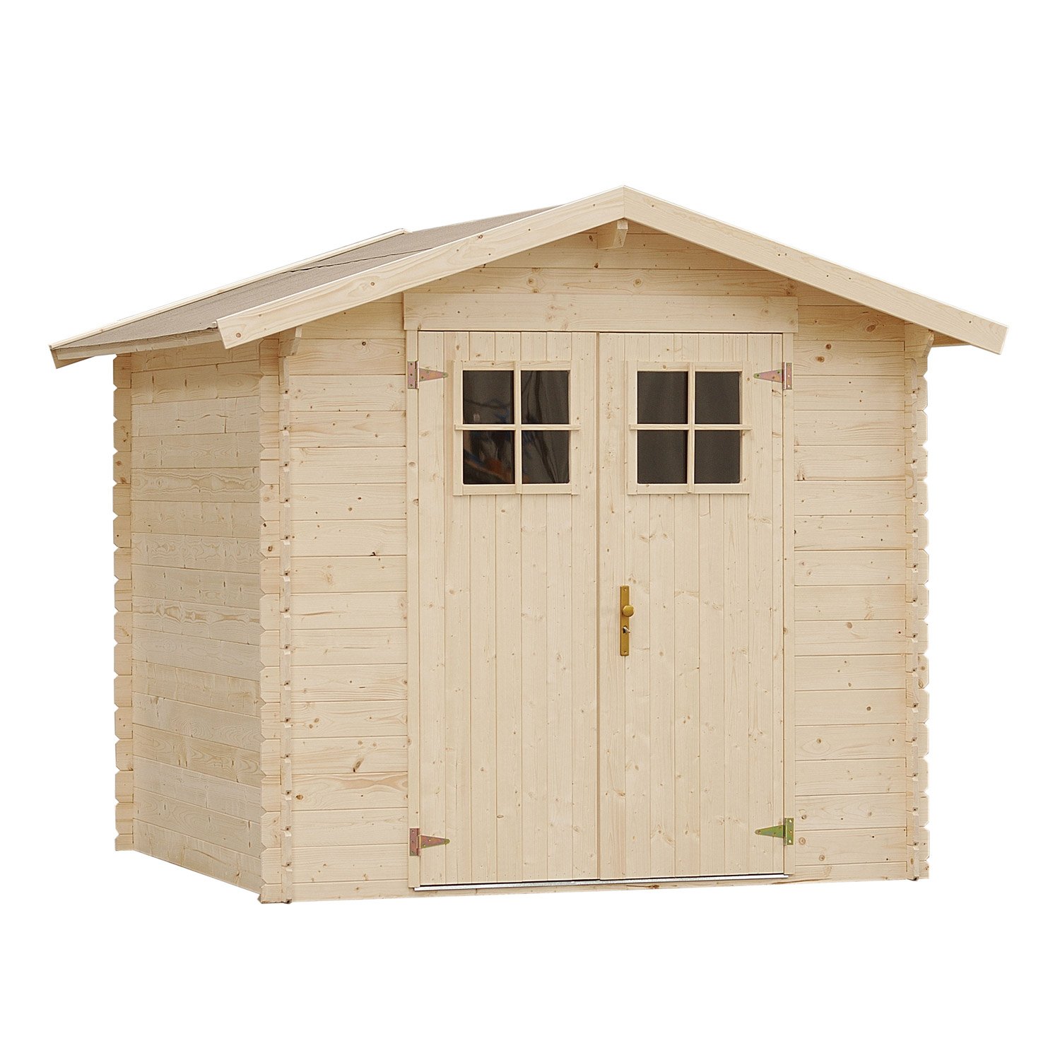 Abri de jardin en bois flovène 9m2 ep 28mm
