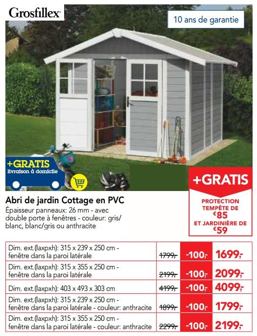 Abris de jardin metal makro
