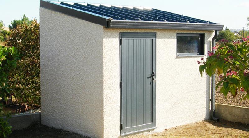 Abri jardin beton
