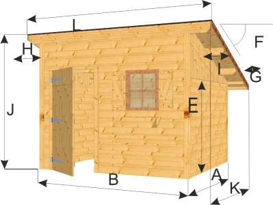 Abri jardin une pente

