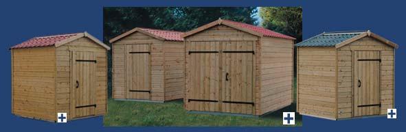 Vente d'abri de jardin en bois traité autoclave
