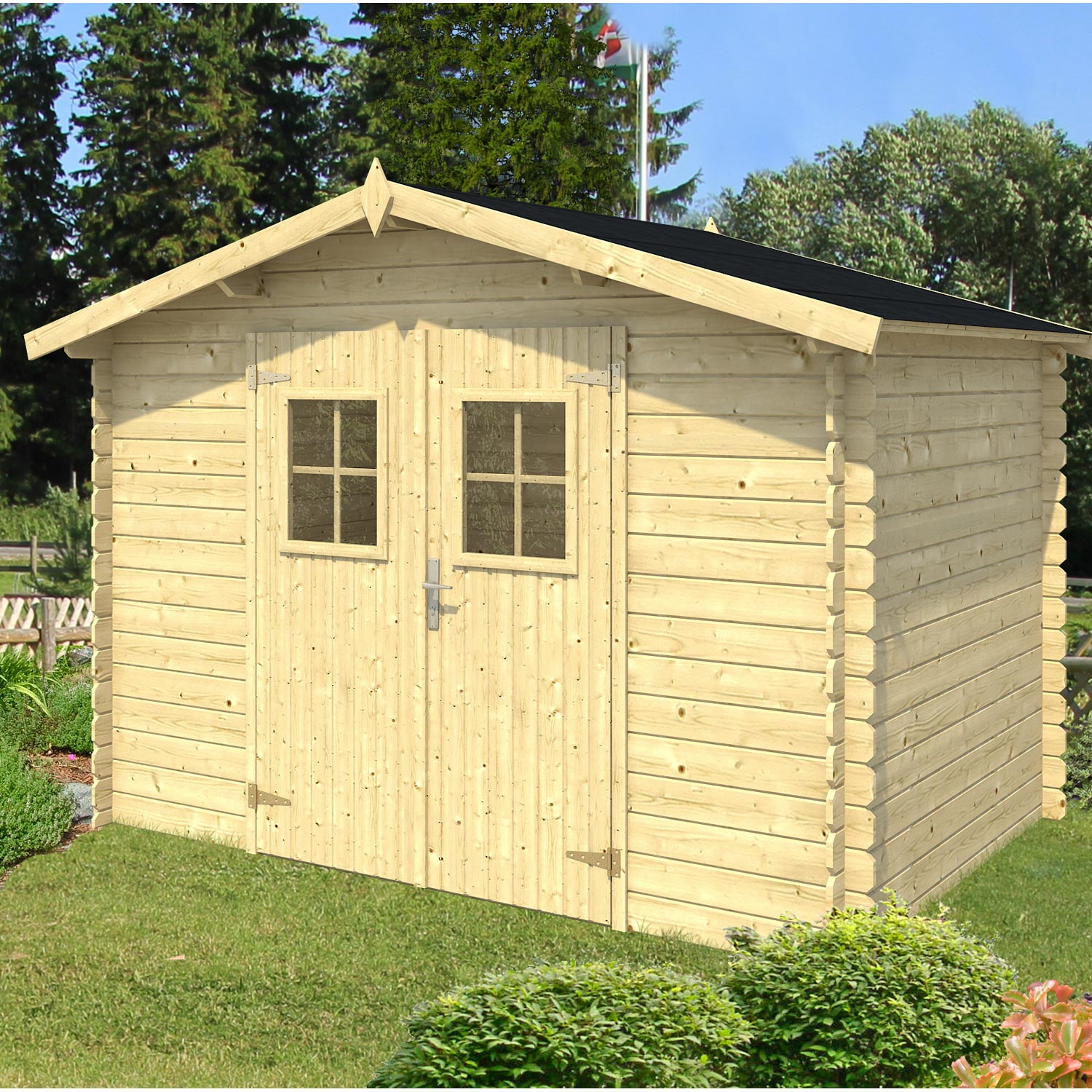 Abri de jardin en bois kivik
