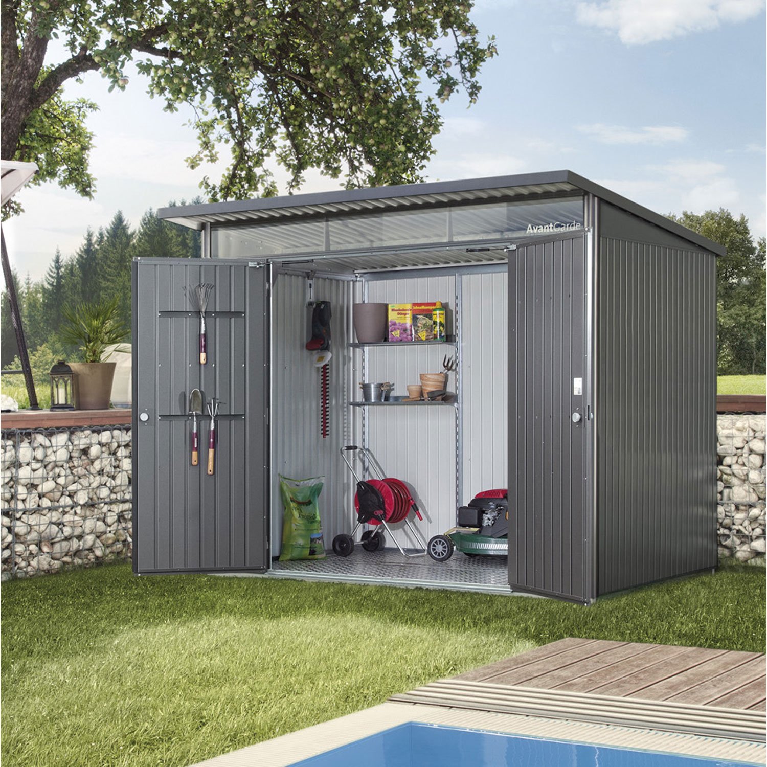 Abri jardin resine design
