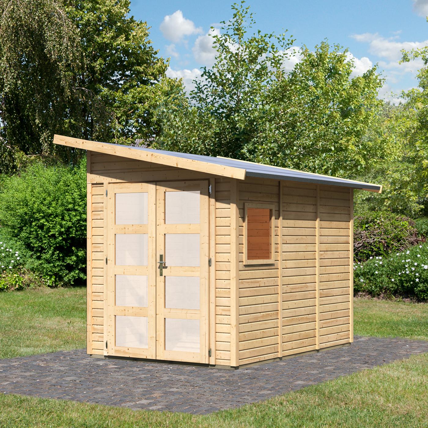 Abri jardin monopente adossable
