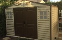 Abri de jardin en résine woodstyle premium - duramax 7 68m2
