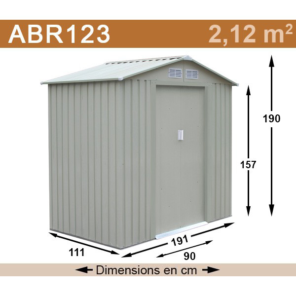 Abris de jardin en metal joy
