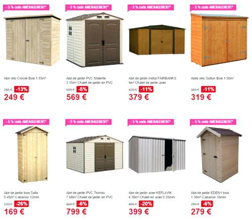 Cabane jardin pvc pas cher
