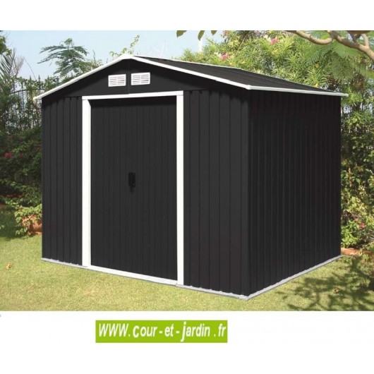 Peindre abri jardin metal
