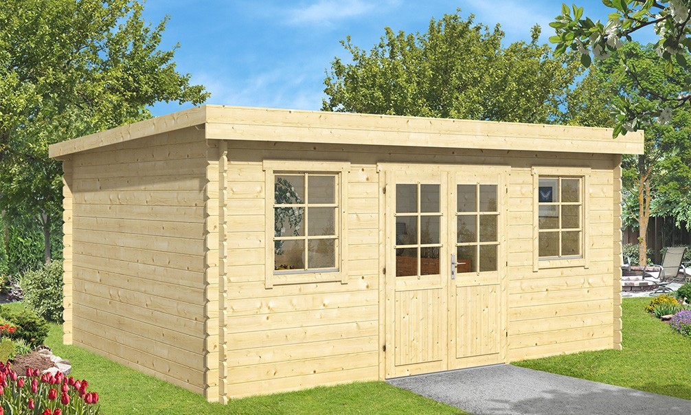 Chalet bois pins justaret
