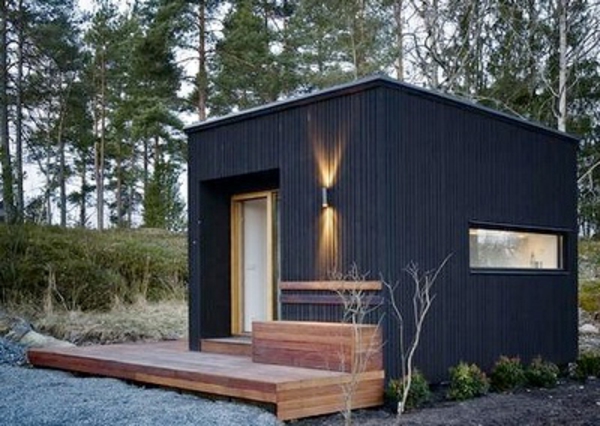 Abri de jardin noir
