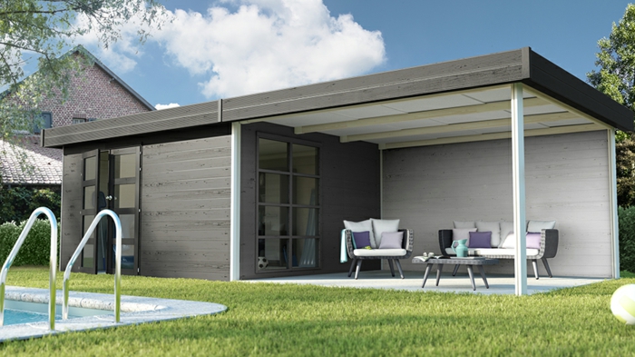 Cabane jardin moderne

