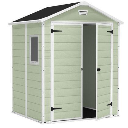 Abri de jardin en résine premium 86 vert 4 4m2

