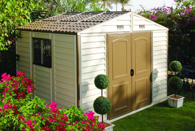 Abris de jardin pvc resine
