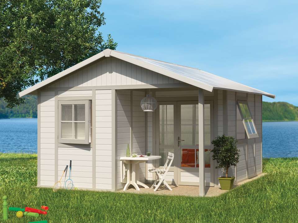 Abri jardin pvc blanc
