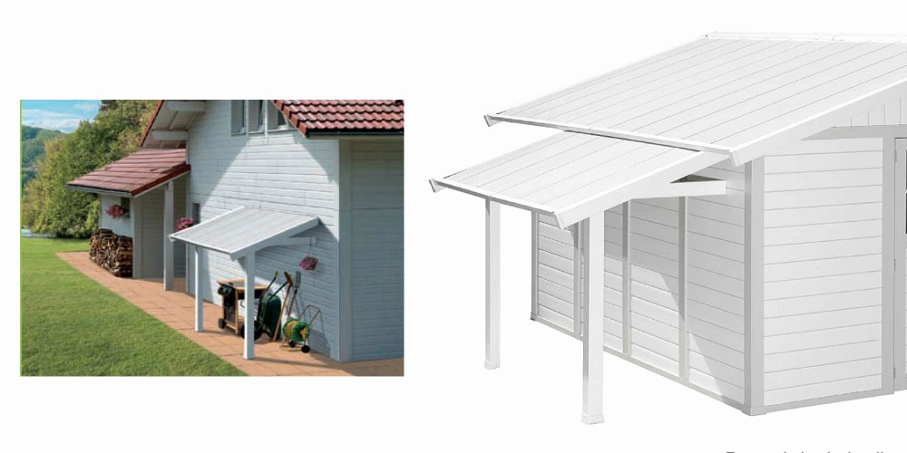 Abri de jardin pvc utility 11 gris-vert grosfillex
