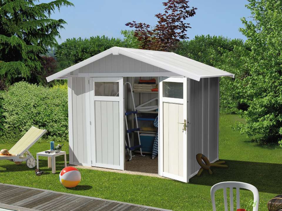 Abri de jardin pvc vert
