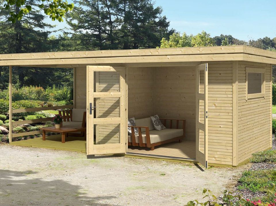 Jardin avec cabane
