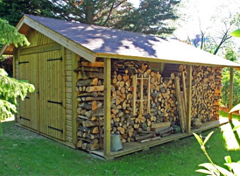 Abri de jardin garage en bois
