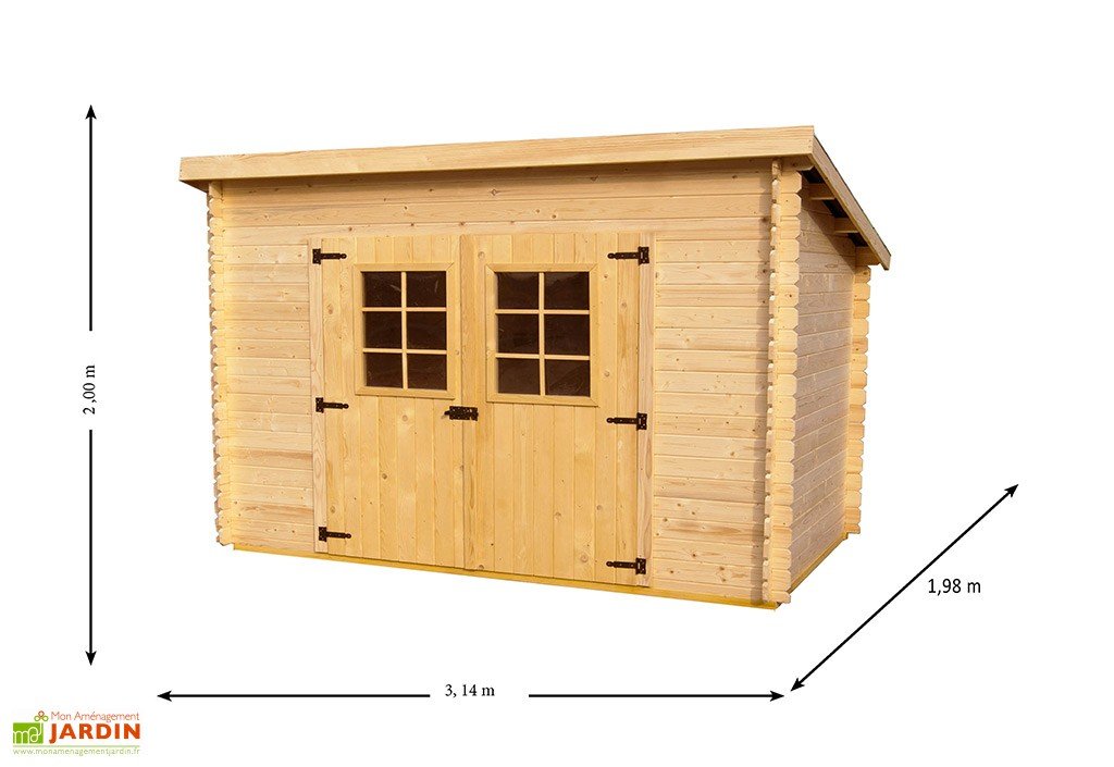 Abri de jardin 3x2m
