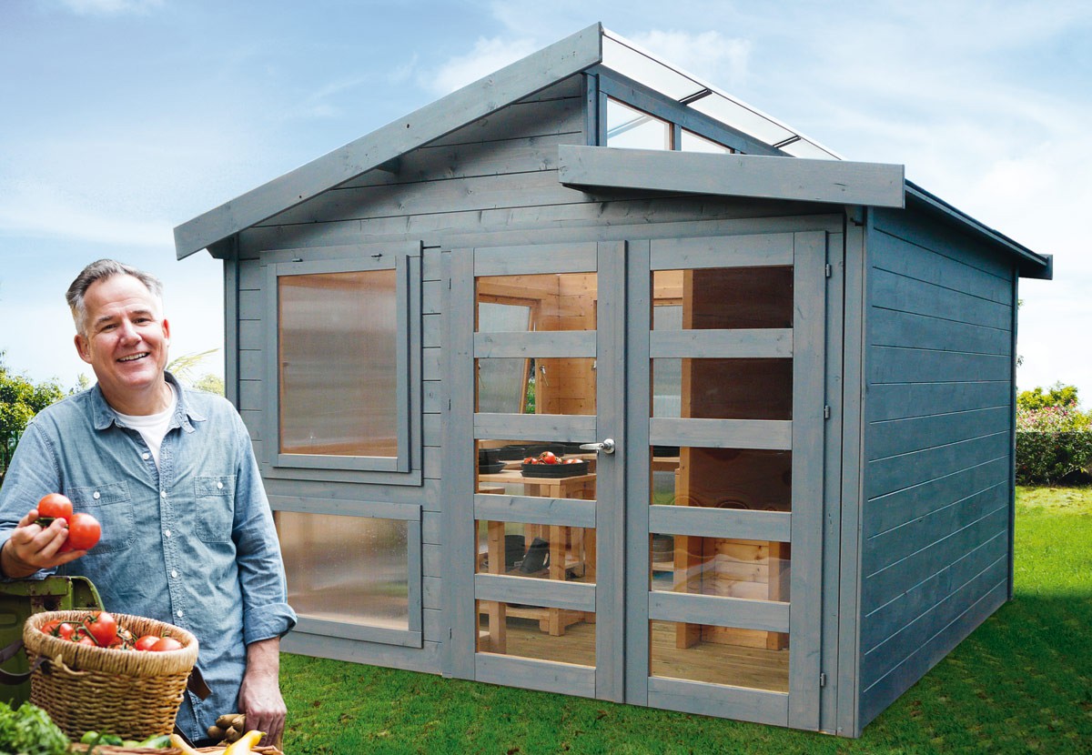 Abri de jardin résine moderne
