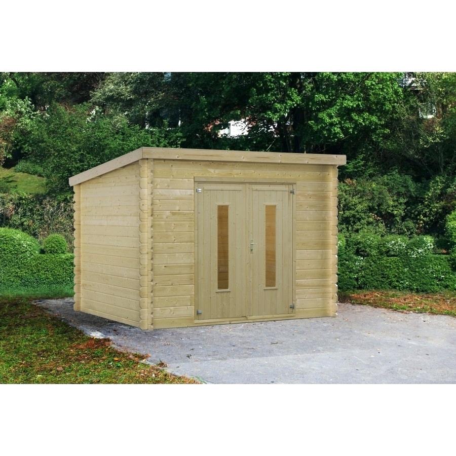 Abri jardin pvc imitation bois
