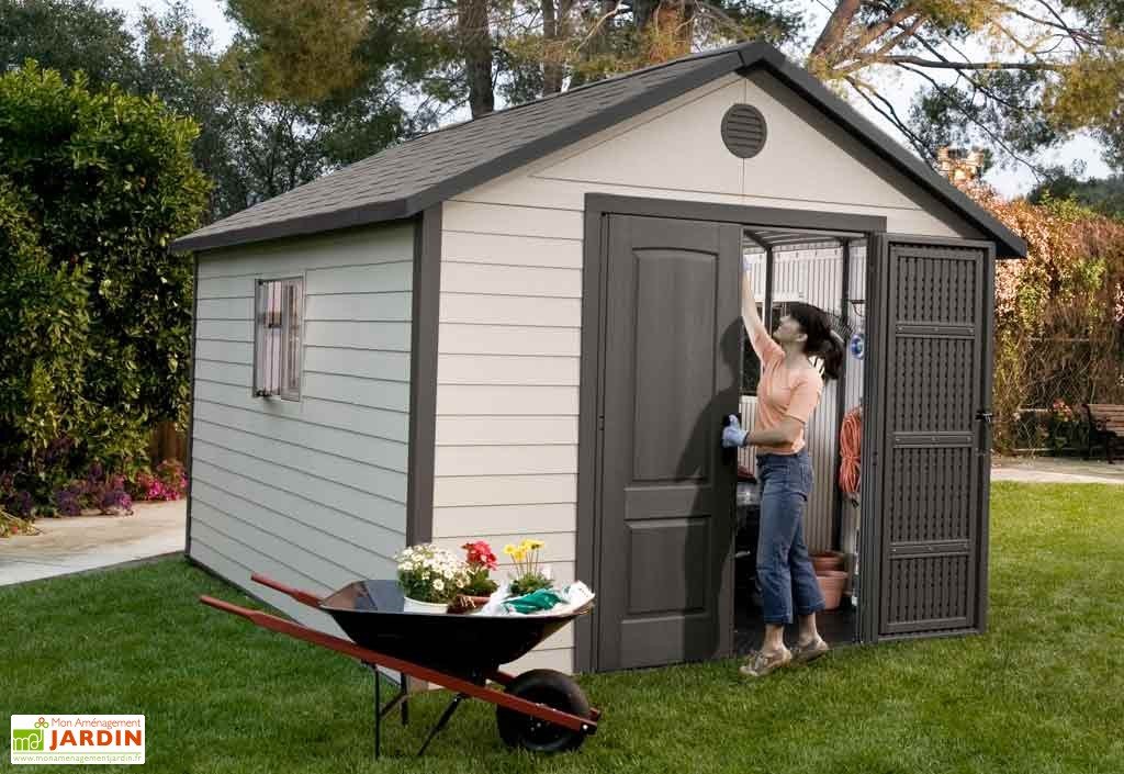 Abri jardin pvc ou resine
