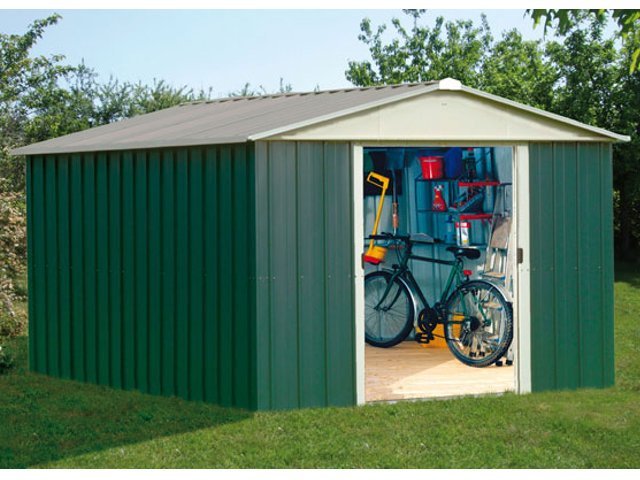 Abri de jardin en metal galvanise
