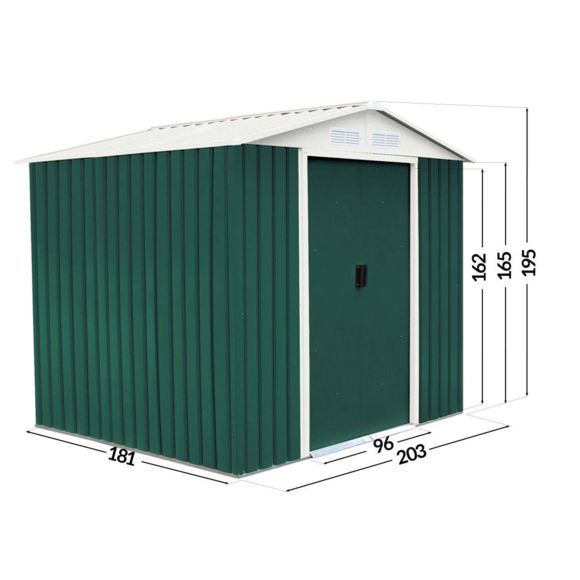 Abri de jardin métal 9 03m2 yardmaster
