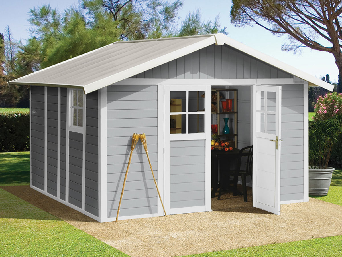 Abri de jardin en résine sentinel lifetime 3.71m2 ép. 23 mm
