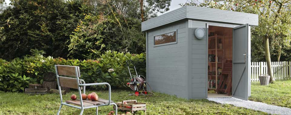 Cabane de jardin carrée
