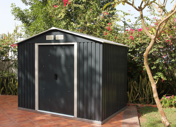Abri jardin metal anthracite
