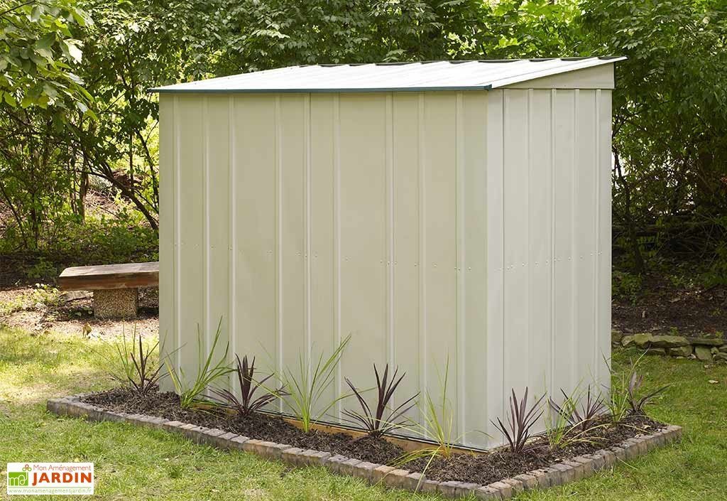 Abri jardin metal monopente
