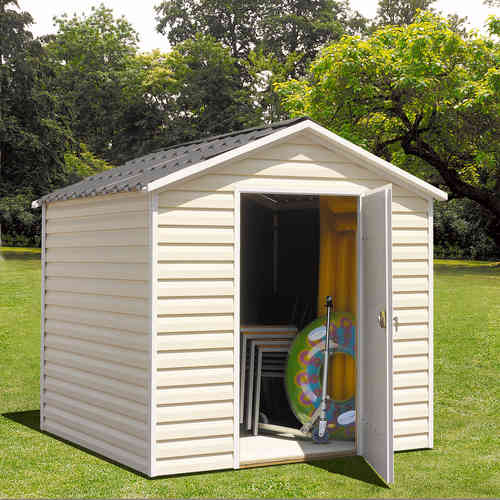 Abri jardin bardage pvc

