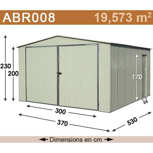 Abri jardin metal sur mesure
