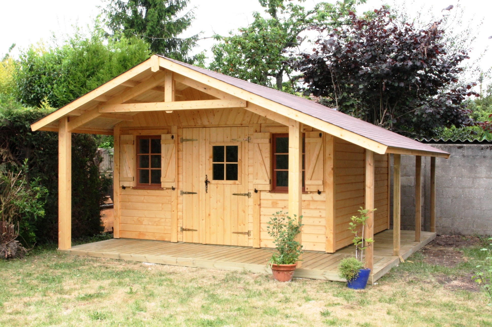 Chalet bois castorama
