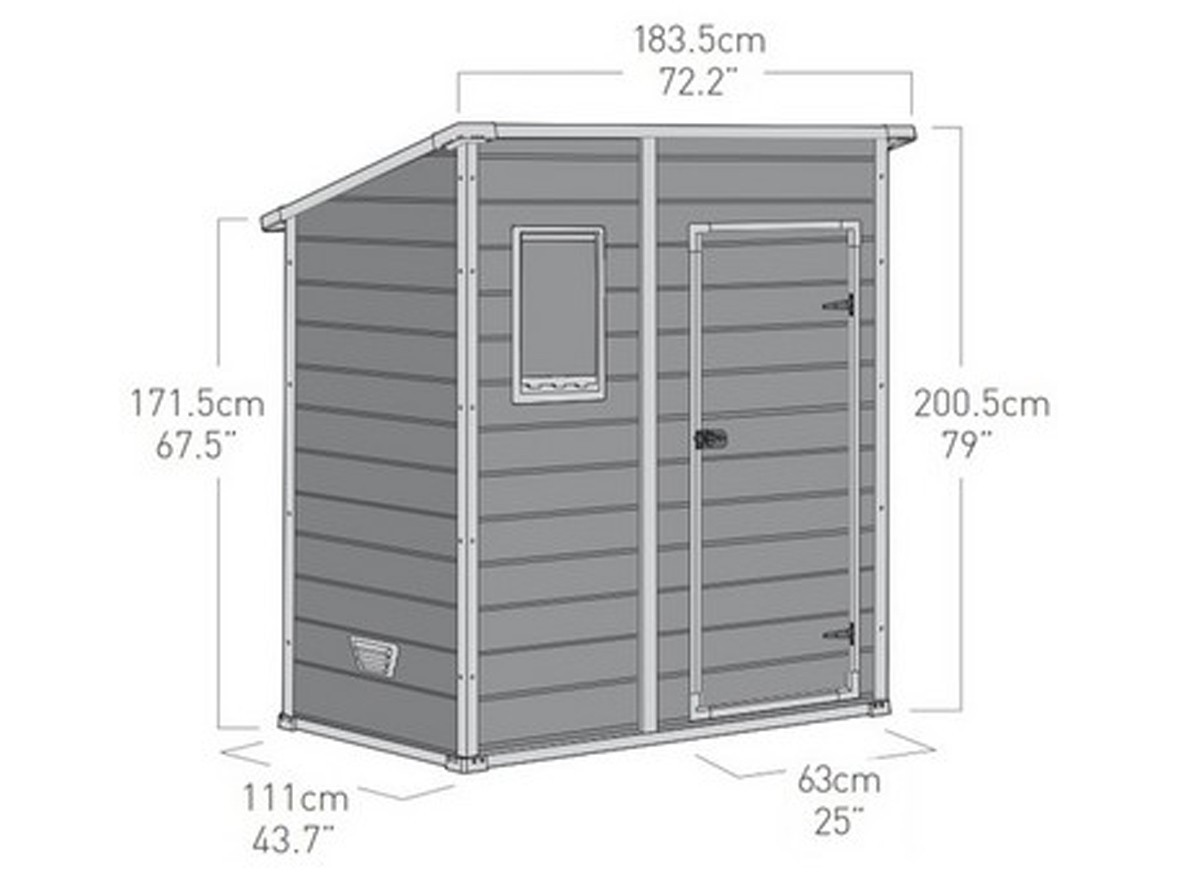 Abri jardin plastique pvc
