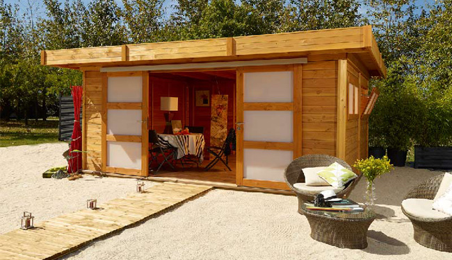 Abri jardin chambre
