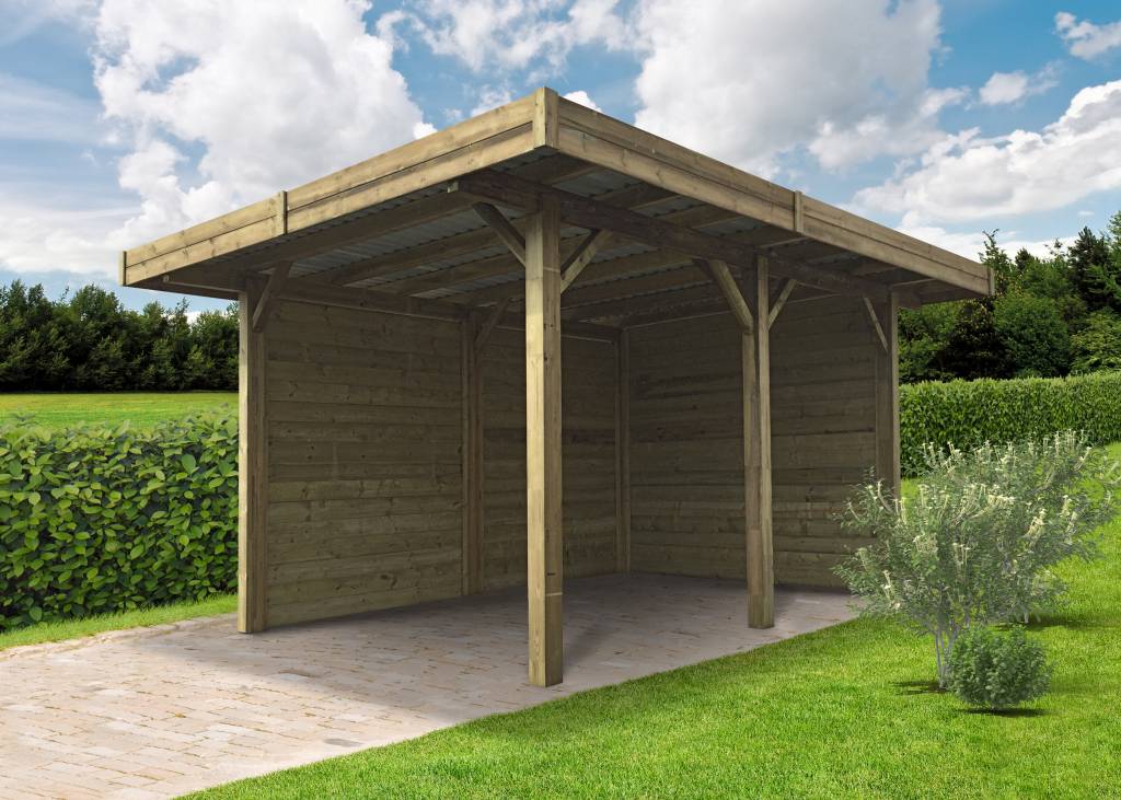 Cabane de jardin ouverte
