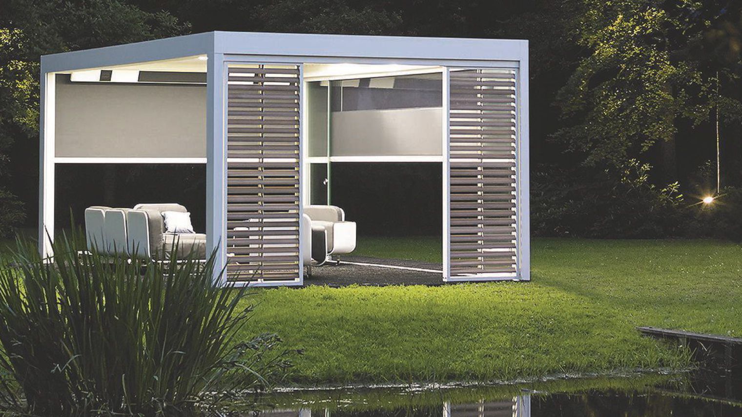 Chalet jardin bois design
