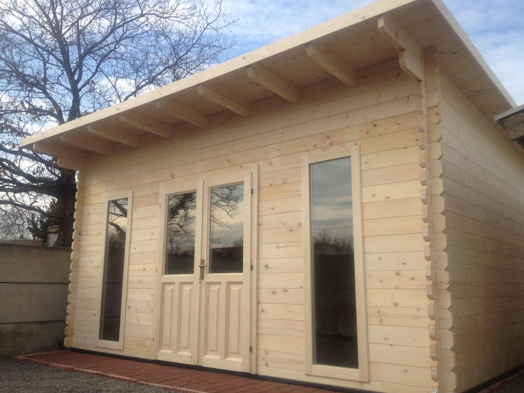 Chalet bois monopente