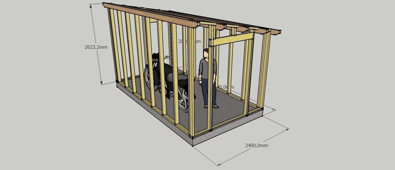 Plan abri de jardin
