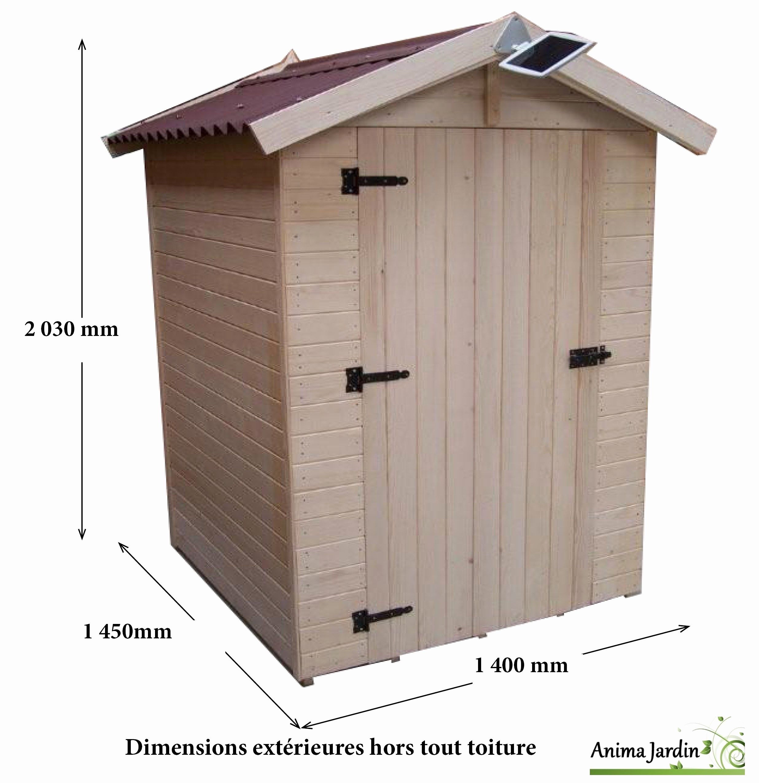 Cabane de jardin livré monté
