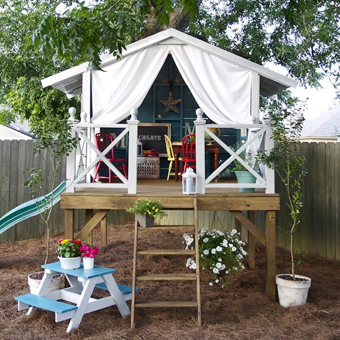 Cabane jardin bebe
