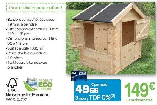 Cabane de jardin en bambou
