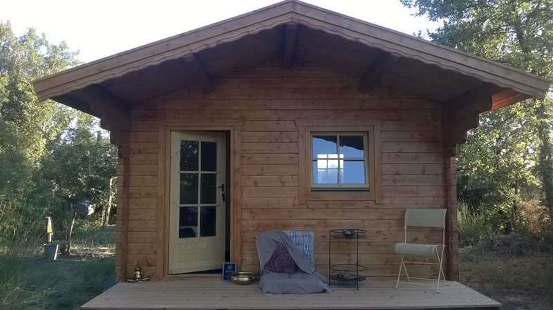 Chalet bois noir
