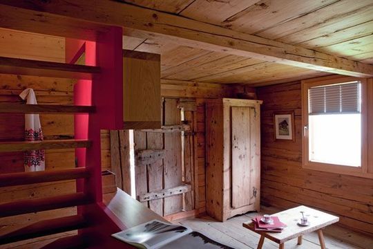 Chalet bois une piece