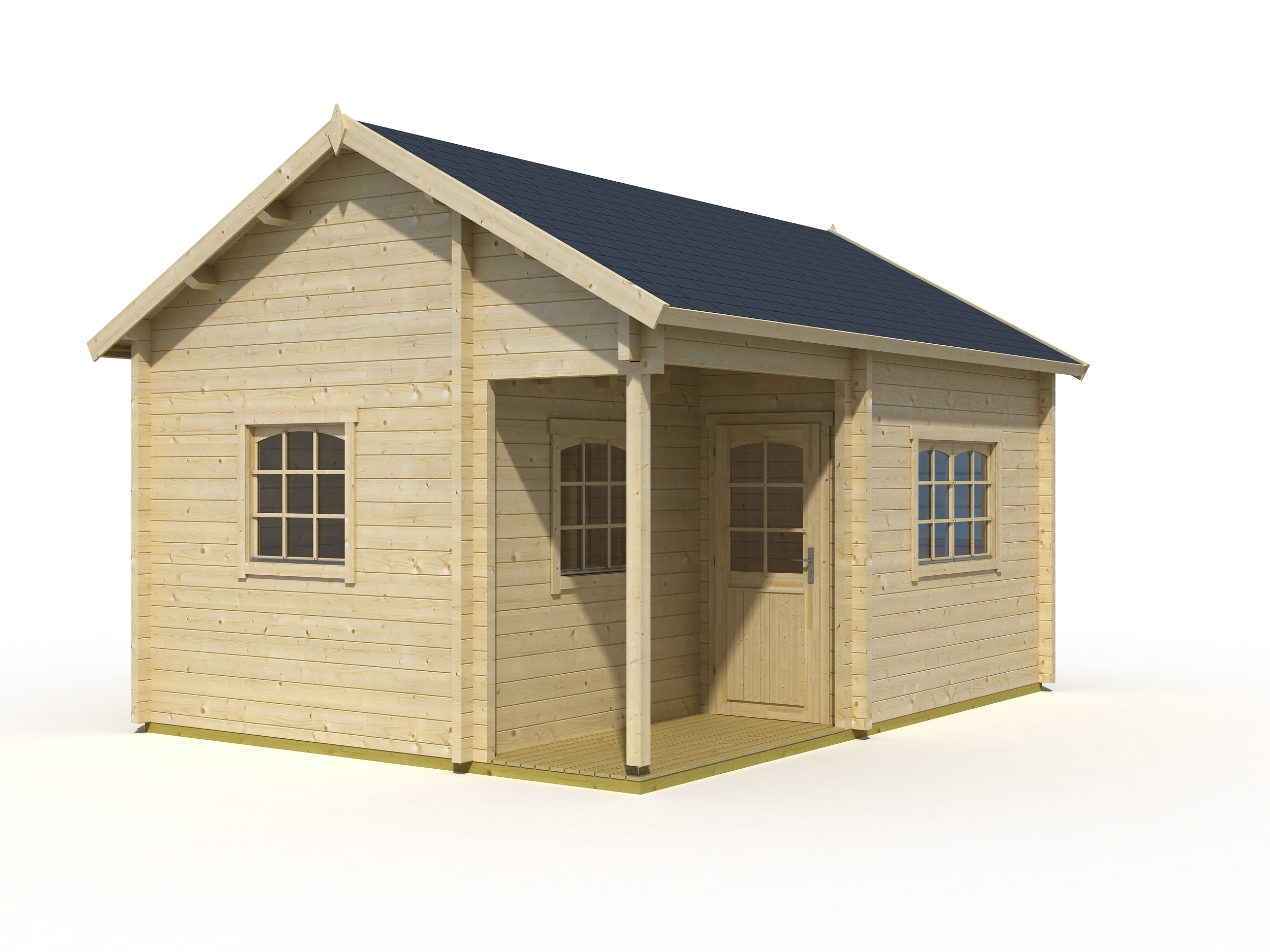 Chalet bois double vitrage