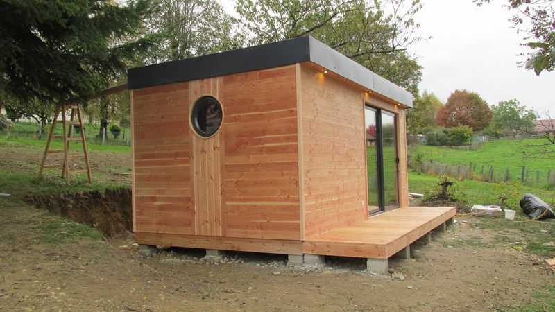 Cabane jardin habitable
