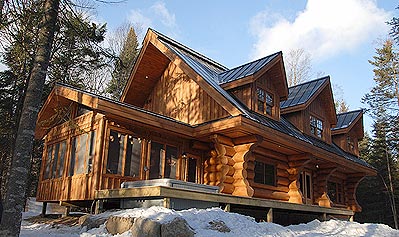 Chalet bois canada
