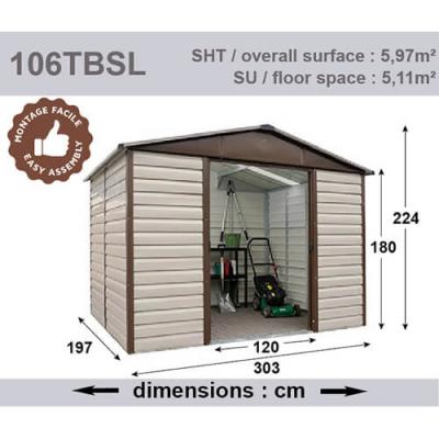 Abri de jardin yardmaster 7 18m2
